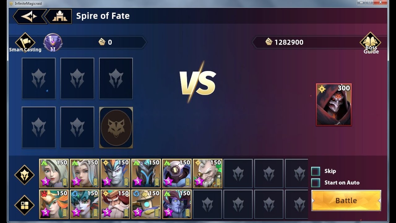 Infinite MagicRaid - Spire of Fate - Boss Anze - Day 3