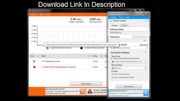 How to Use two internet Simultaneously and make a Wifi Hotspot
