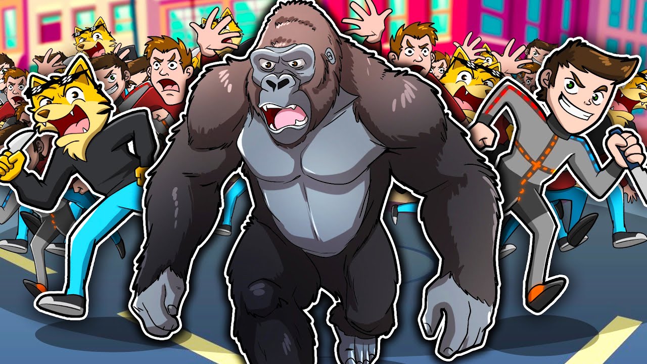 100 UOMINI CONTRO 1 GORILLA...CHI VINCERÀ? *FINALE INASPETTATO*