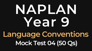 NAPLAN Practice Test - Language Conventions - Year 9 - 50 Questions - Mock Test 04