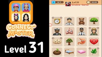 Connect Master Match Puzzle level 31 Guide Walkthrough Solution