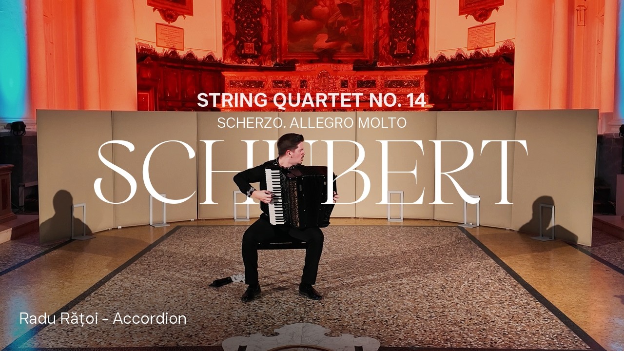 Radu Rățoi - String quartet no. 14 | Schubert | Scherzo. Allegro molto on Accordion
