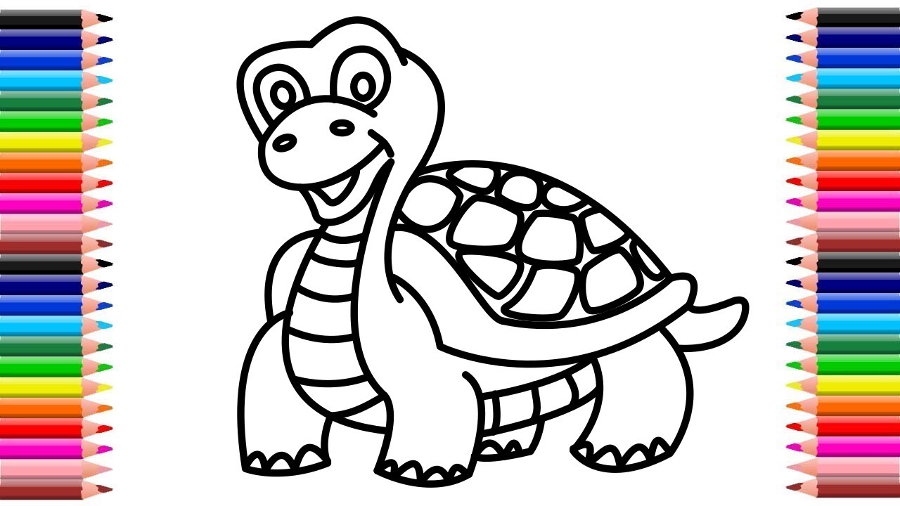 Como dibujar una Tortuga Muy Facil - YouTube