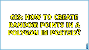 GIS: How to create random points in a polygon in PostGIS? (3 Solutions!!)