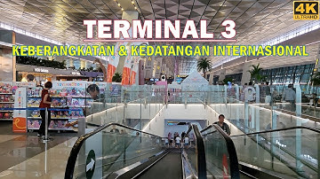 exploring walk TERMINAL 3 INTERNATIONAL ARRIVAL & DEPARTURE‼️Soekarno Hatta Int
