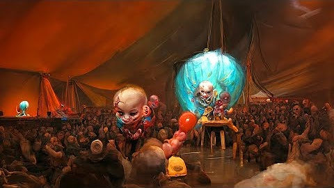 Artificial Nightmares : Freak Show  || Clip Guided Disco Diffusion AI Art Video [4K 60 FPS]