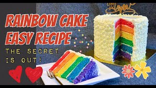 RAINBOW CAKE (Full Recipe)