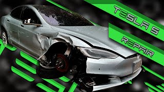 : TESLA S. Body rebuilding.  .