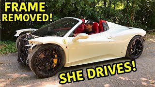 Rebuilding A Wrecked Ferrari 458 Spider Part 4