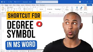 Shortcut to Type ° Degree Symbol in MS Word Instantly!