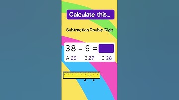 Math Speed Test  | Subtraction 2 (Double) Digit Quiz | Level Easy #1