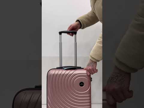 Валіза Франція ручна поклажа S пудра 56х39х23/42л/2.7кг/Madisson 93303, видео 1