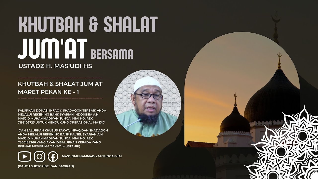 [Live] Khutbah & Shalat Jum'at Pekan Ke-1 Bulan Maret 2026