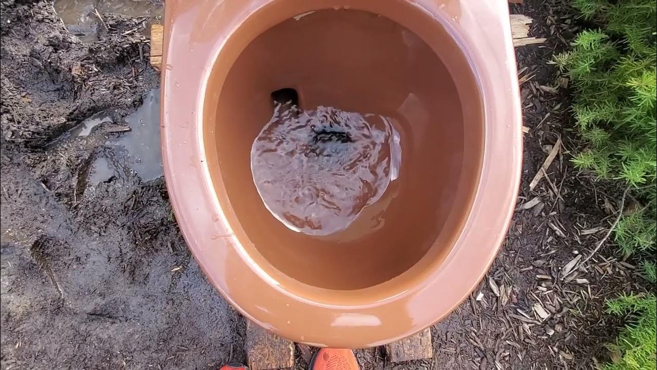 Brown 1980 Kohler Pompton Lowboy toilet YouTube