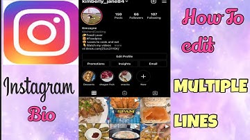 HOW TO EDIT MULTIPLE LINES INSTAGRAM BIO
