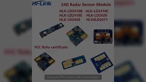 Hi-Link HLK-LD2410B LD2410C LD2450 LD2420 LD2411 LD2411S LD2461 LD2410S 24GHz Human Presence Status