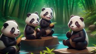 Five Little pandas nursery rhymes baby fun lullaby best for kids babysharpo