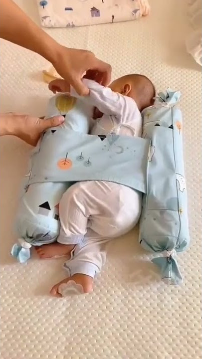 Baby Anti-Roll Comfy Sleeping Pillow⁠. Product Link in the Comments!