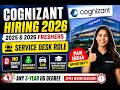🔥 Cognizant Hiring 2026 | 2025 &amp; 2026 Freshers Eligible | No Bond | Apply Fast!
