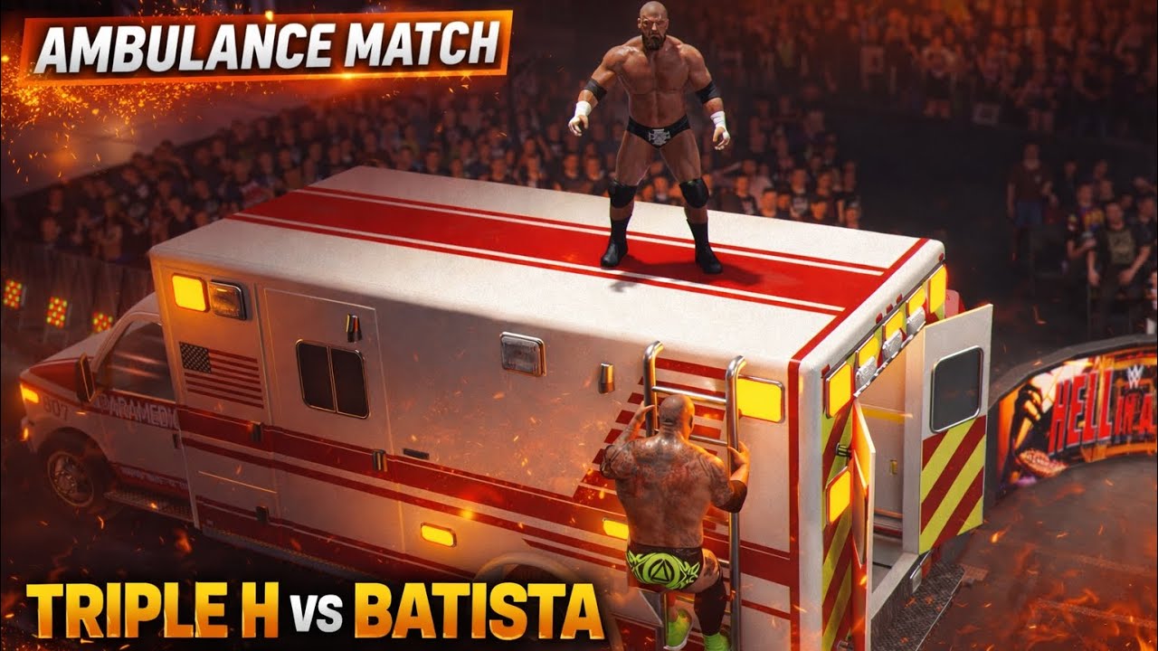 Triple H vs Batista – Brutal Ambulance Match | WWE 2K25 | Who Will Win?
