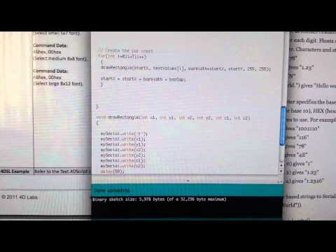 Arduino to 4dsystems uOLED 128-G1