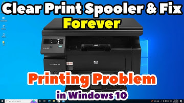 How To Clear Print Spooler And Fix Forever Printing Problem in Windows 10 PC or Laptop