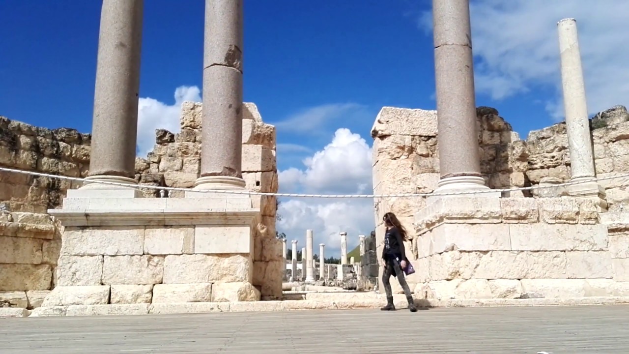 The ancient Roman theater of Beit Shean (Scythopolis - Decapolis), Israel