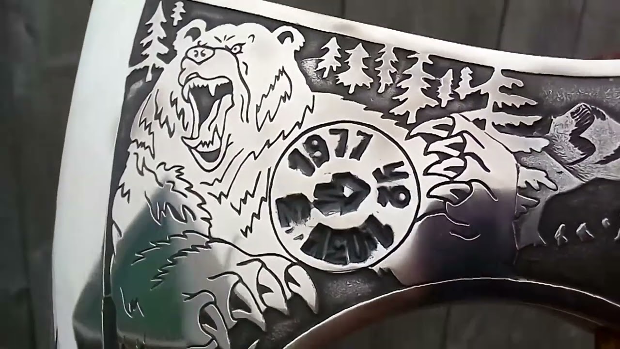 Как нанести рисунок на топор для травления в домашних условиях своими руками