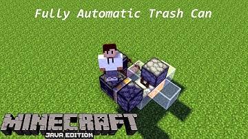 Minecraft Trash Can Easy build and Reliable design - 1.16/1.15 Very Easy Build