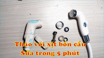 Hướng dẫn cách sửa vòi xịt bồn cầu bị rò rỉ nước, Phần 2
