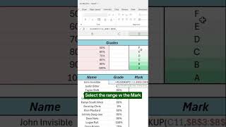 HOW TO USE XLOOKUP IN EXCEL #yt #shorts #excel #xlookup #excelformula #excelfunctions  #exceltips