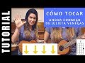 cómo tocar en ukelele ANDAR CONMIGO de JULIETA VENEGAS tutorial COMPLETO acordes fácil