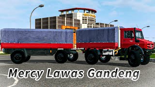 MOD TRUK GANDENG MERCY LAWAS BUSSID V3.6.1// MOD BUSSID TERBARU