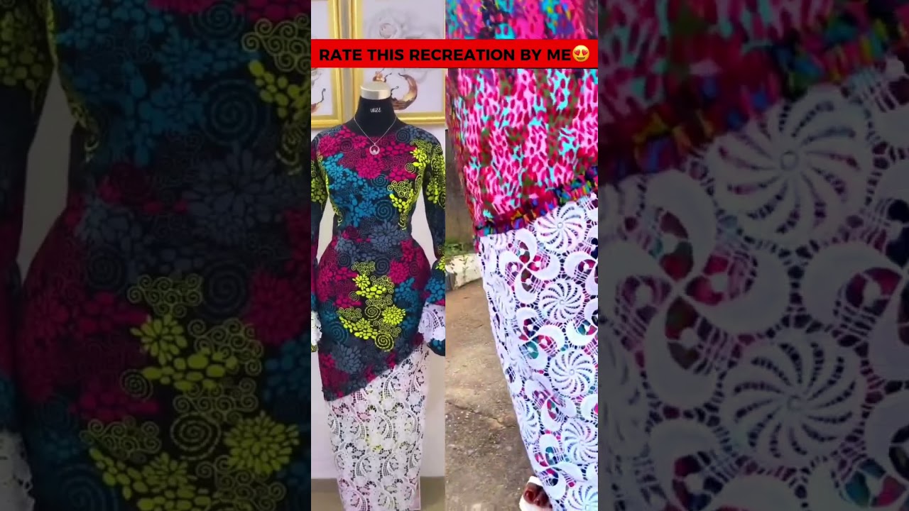 Ankara + Lace combination 😍 