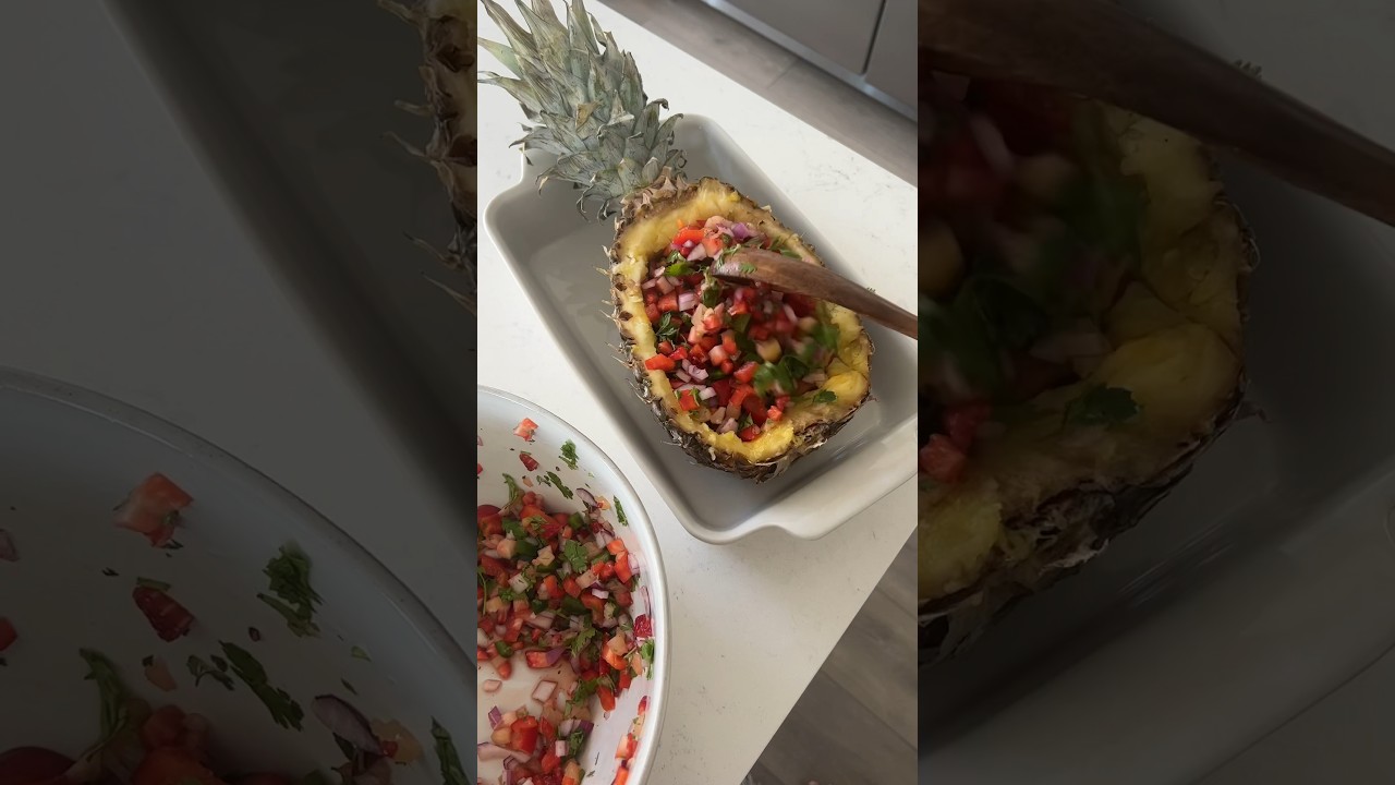 pineapple salsa boat!