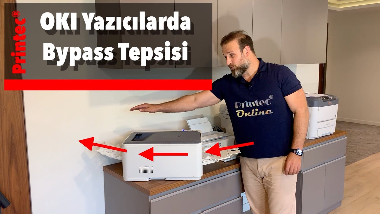 OKI tonerli yazıcılarda bypass tepsisi nasıl kullanılır? Transfer kağıtları nasıl yerleştirilir?