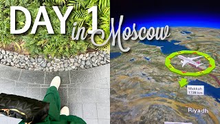 A DAY IN MY LIFE In MOSCOW | day 1 in moscow, hotel room tour, hair styling, story time