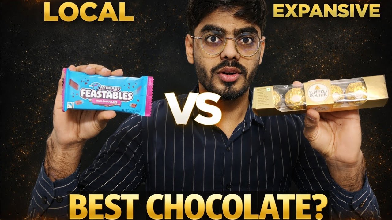 Mr beast chocolate vs Gold chocolate challenge 