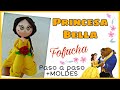 ❤Como hacer FOFUCHA PRINCESA BELLA de Disney❤|Con Moldes