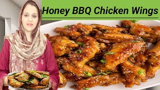 Honey BBQ Chicken Wings l Crunchy Sweet and Spicy Chicken Wings l Recipe by Jia’s Kitchen Routine