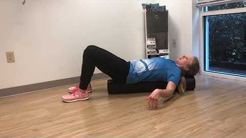 Foam rolling the thoracic spine to improve spine mobility