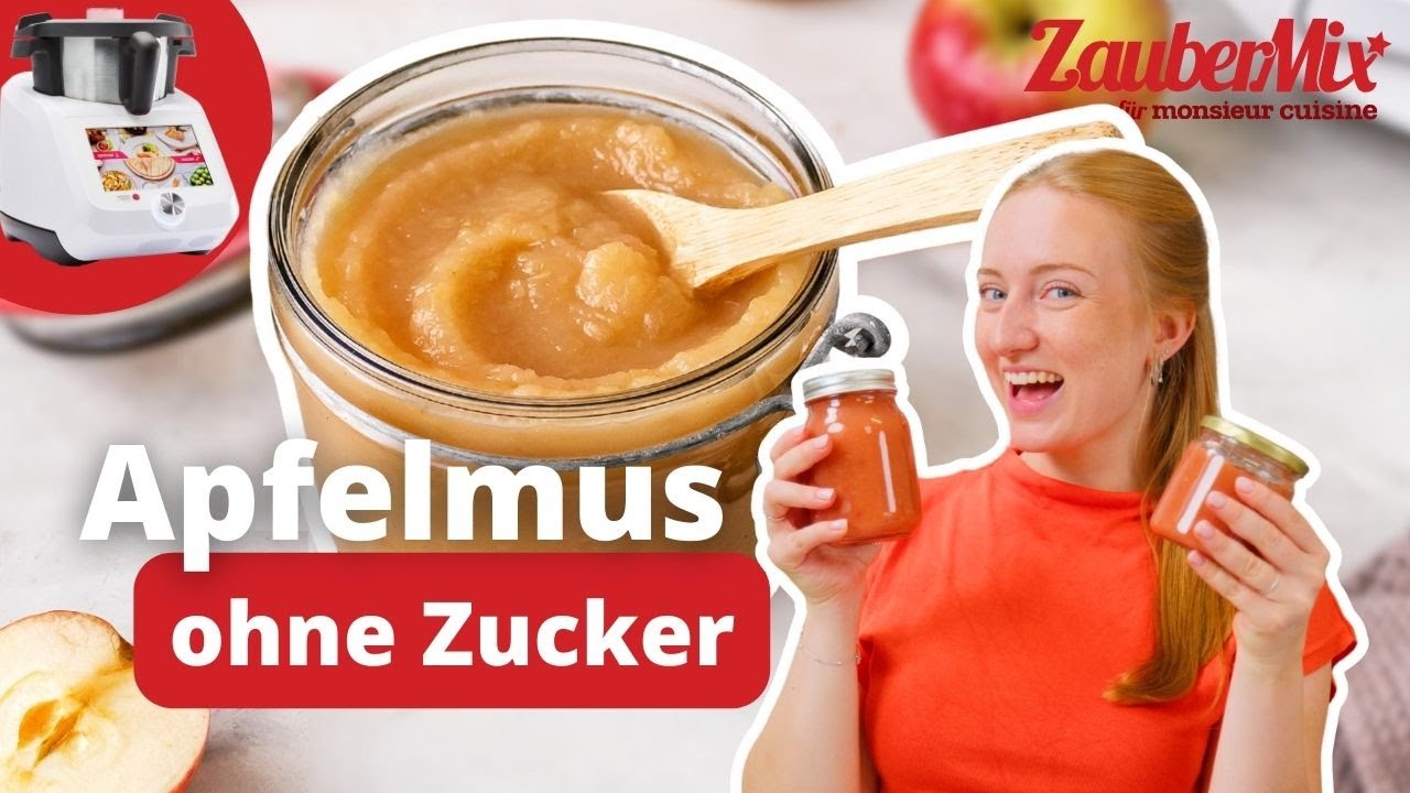🍎✨ Das beste Apfelmus - nur 2 Zutaten | Monsieur Cuisine Rezept