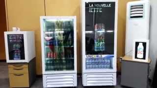 Video thumbnail of "47" LCD transparent + divers tailles s'adaptent sur presque tout frigo vitré"