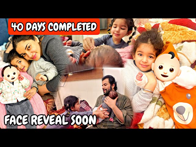 FINALLY 40 DAYS COMPLETED 🧿🧿 BABY FACE RECVEAL SOON 