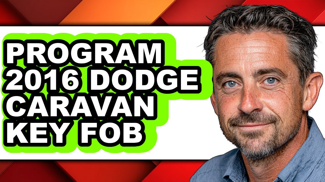 How to Program 2016 Dodge Caravan Key Fob (Easy Method)