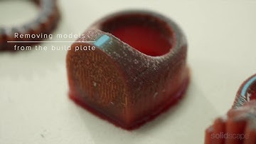 Solidscape Technical Series – Removing 3D Printed Models from the Build Plate