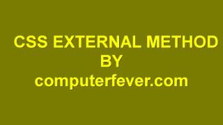 css3-CSS EXTERNAL METHOD IN URDU/HIND Part 4