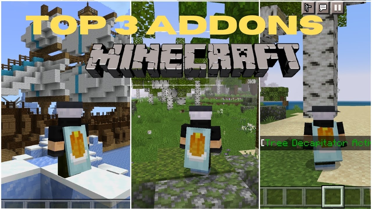 OS 3 MELHORES ADDONS PARA O SEU MUNDO SOBREVIVÊNCIA NO MINECRAFT PE 1. ...