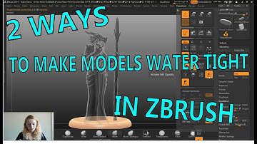 How To Make Models Watertight In ZBrush
