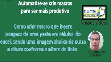 Como inserir fotos de uma pasta em uma célula no excel automaticamente